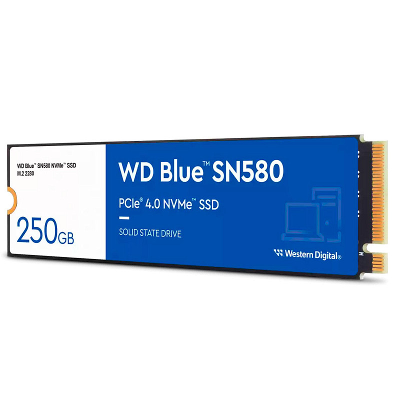 SSD диск WD BLUE SN580 M.2 NVME 250GB WDS250G3B0E