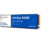 SSD диск WD BLUE SN580 M.2 NVME 250GB WDS250G3B0E