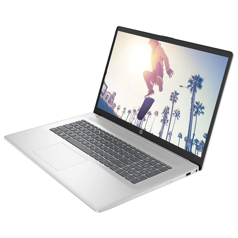 Ноутбук HP 17-cn4017ru 17.3" FHD IPS, 300n/Core 7-150U (5.4)/16Gb/SSD512Gb/Intel Graphics/DOS/Серебристый