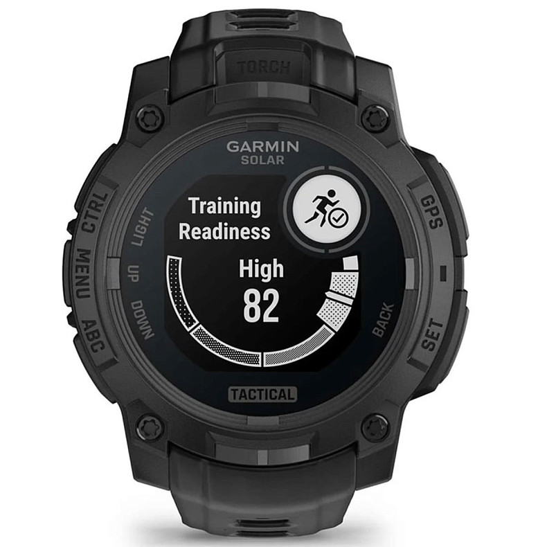 Спортивний годинник Garmin Instinct 3 45mm Solar Tactical Edition Black with Black Band (010-02934-50)