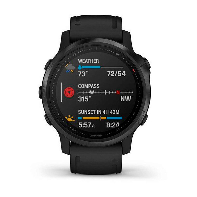 Мультиспортивные часы GARMIN Fenix 6S Pro Black with Black Band