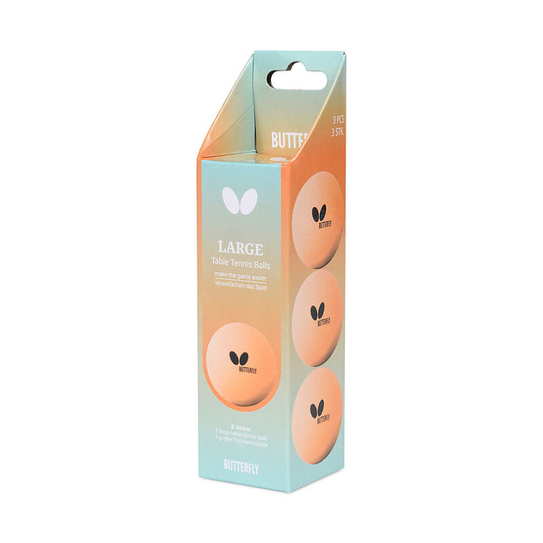 Мячи для настольного тенниса Butterfly Large Balls 3шт (7012650144)