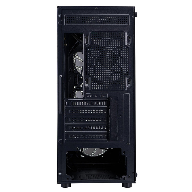 Корпус 1stPlayer FD3-M-BK-4F7 Black без БП