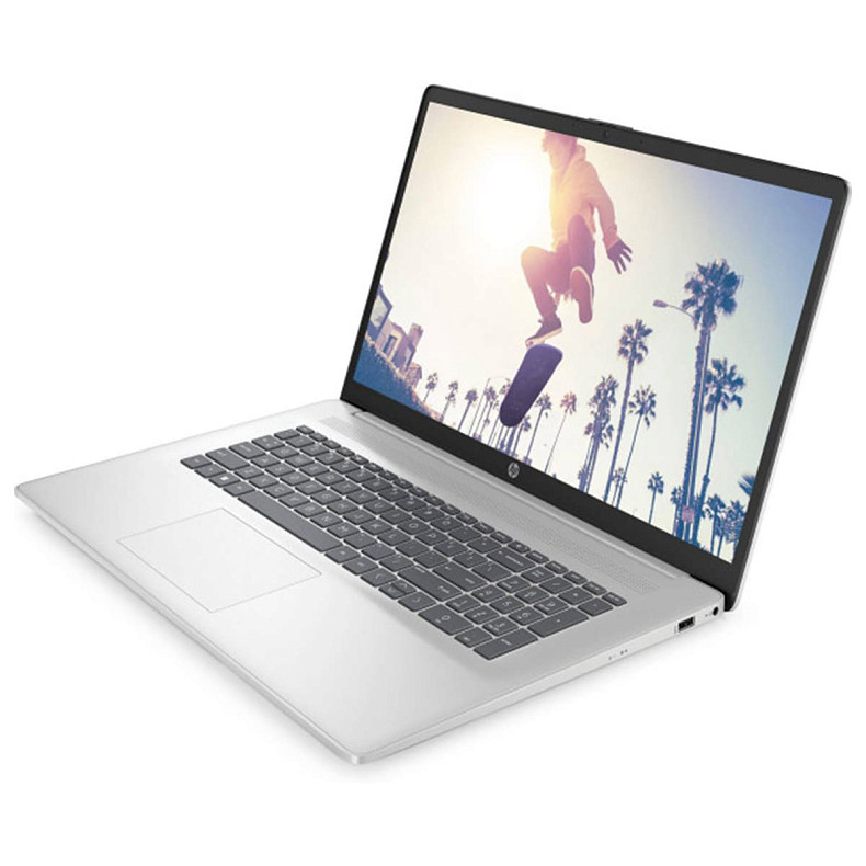 Ноутбук  HP 17-cn3020ua 17.3" FHD IPS, 250n/i3-N305 (3.8)/8Gb/SSD512Gb/Intel UHD/DOS/Сріблястий (91L46EA)