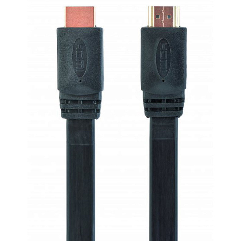 Кабель HDMI V.2.0, 4К 60 Гц, плоский, з позолоченими конекторами, 3 м