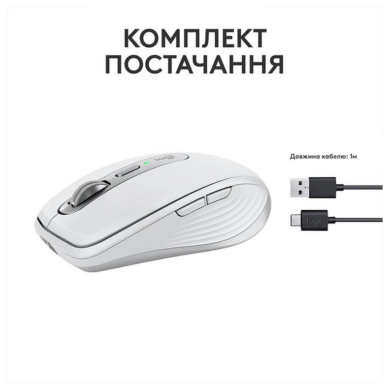 Мышка Logitech MX Anywhere 3S Bluetooth Pale Grey (910-006930)