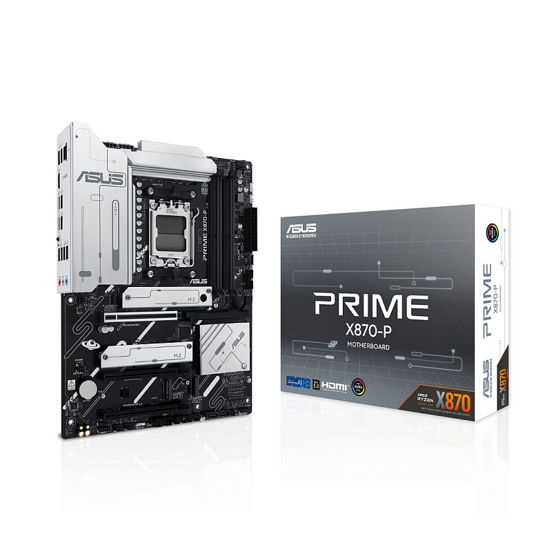 Материнская плата ASUS PRIME X870-P sAM5 X870 4xDDR5 M.2 HDMI ATX