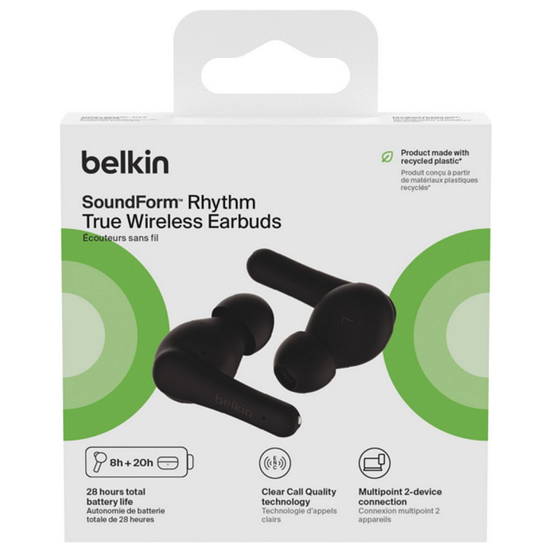 Навушники TWS Belkin Soundform Rhythm Black (AUC012BTBK)