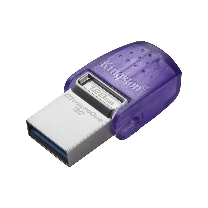 Накопичувач Kingston 128GB USB 3.2 Type-A Gen1 + Type-C DT microDuo 3C