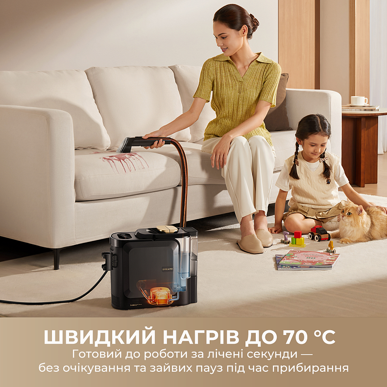 Моющий пылесос для ковров и тканей Dreame N20 Steam