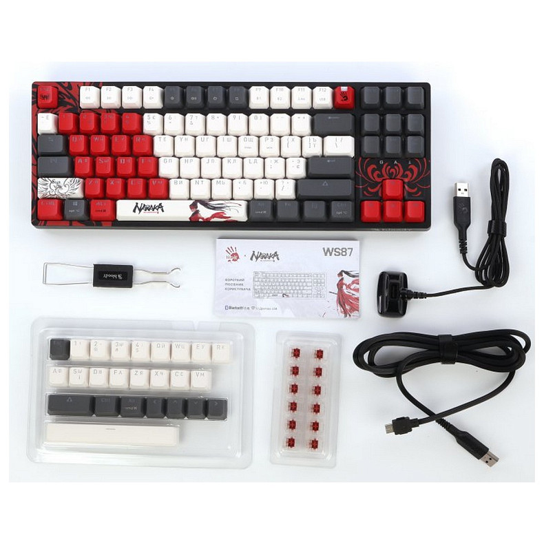 Клавиатура A4Tech Bloody WS87 RGB Naraka Black