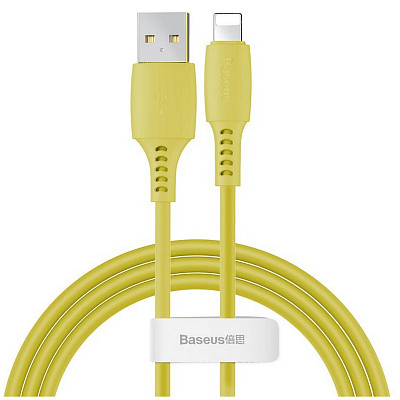 Кабель Baseus Colourful USB-Lightning, 2.4A, 1.2м Yellow (CALDC-0Y)