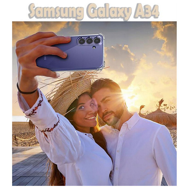 Чехол-накладка BeCover Anti-Shock для Samsung Galaxy A34 5G SM-A346 Clear (708954)