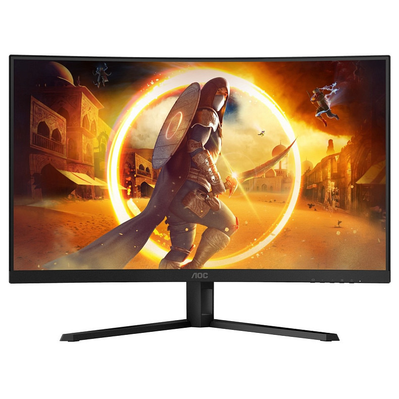 Монитор 31.5" AOC CQ32G4VE, VA, QHD, 180Гц, 0,5 мс, изогнутый, 2хHDMI, DP, черно-серый