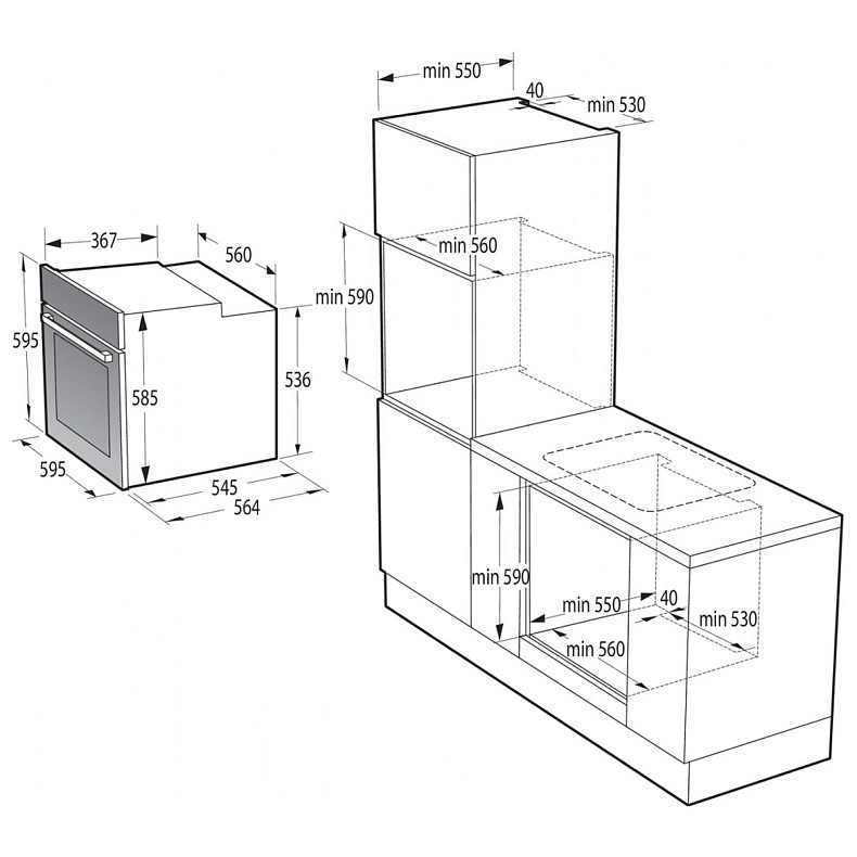 Посудомоечная машина встроенная Gorenje GV 673 C62