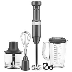 Блендер KitchenAid 5KHBV83EDG погружной с аксессуарами цвет серый уголь