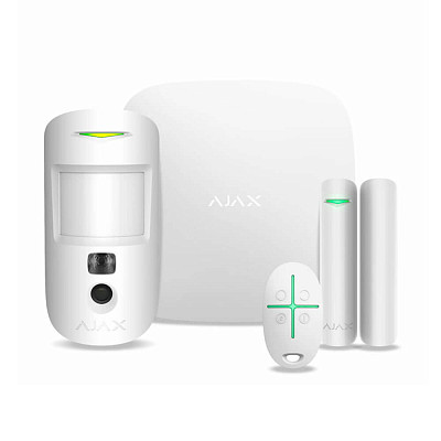 Комплект охоронної сигналізації Ajax StarterKit Cam Plus White (000019854)