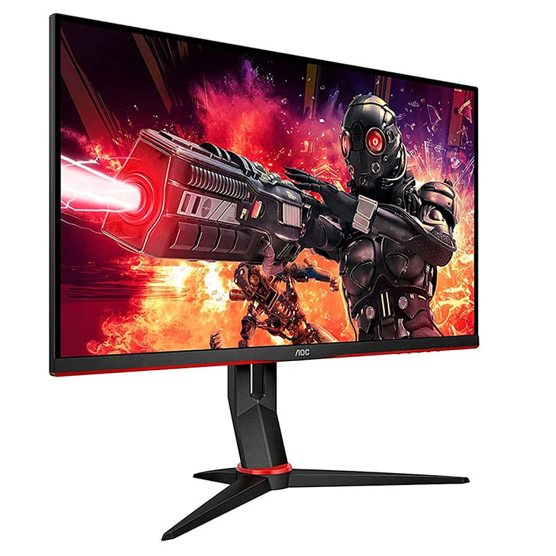 Монитор 23.8" AOC 24G2ZE/BK, IPS, 240Hz, 0.5ms, HDMI, DP, черный с красным