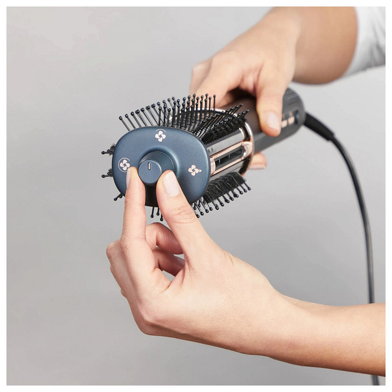 Фен-щітка Rowenta Air Brush 3D, 1200Вт, 3 режими, іоніз-я, хол. обдув, функція фену, кераміка, чорно