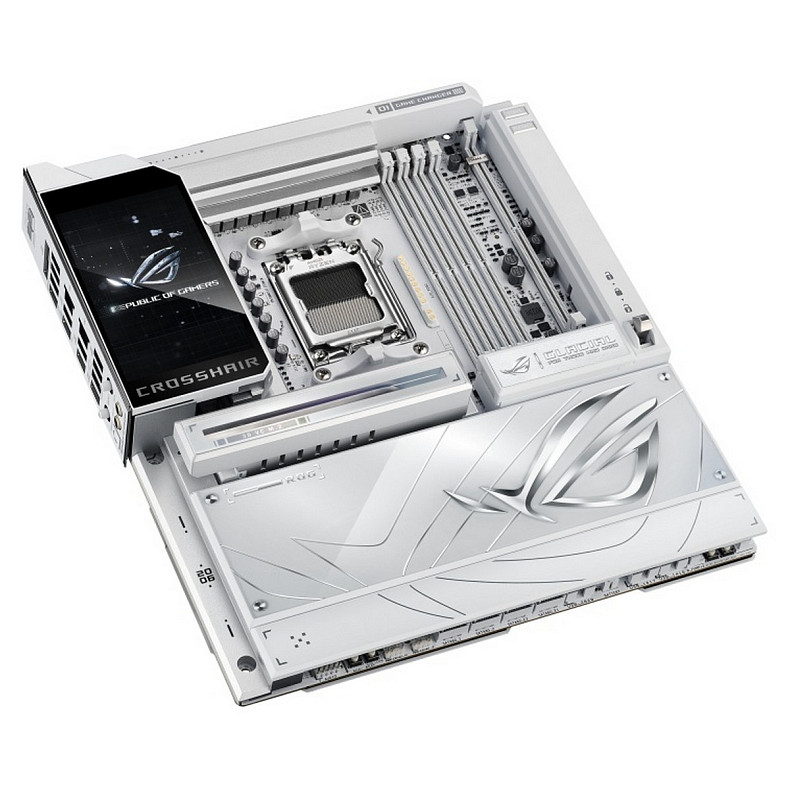 Материнcька плата ASUS ROG CROSSHAIR X870E GLACIAL sAM5 X870E 4xDDR5 M.2 USB Type-C Wi-Fi BT E-ATX б