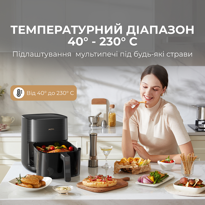 Мультипечь MOVA AeroChef FD10s Pro Black