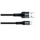 Кабель ColorWay USB-microUSB, nylon, 2.4А, 1м, Black (CW-CBUM045-BK)