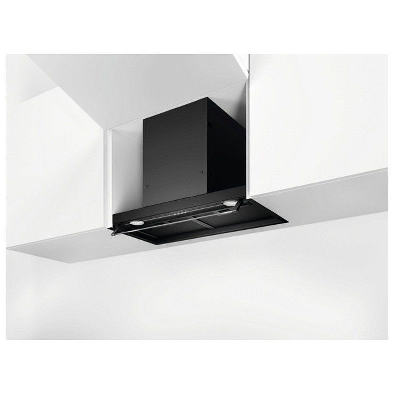 Витяжка Electrolux вбудована, 60см, 600м.куб/год., чорний