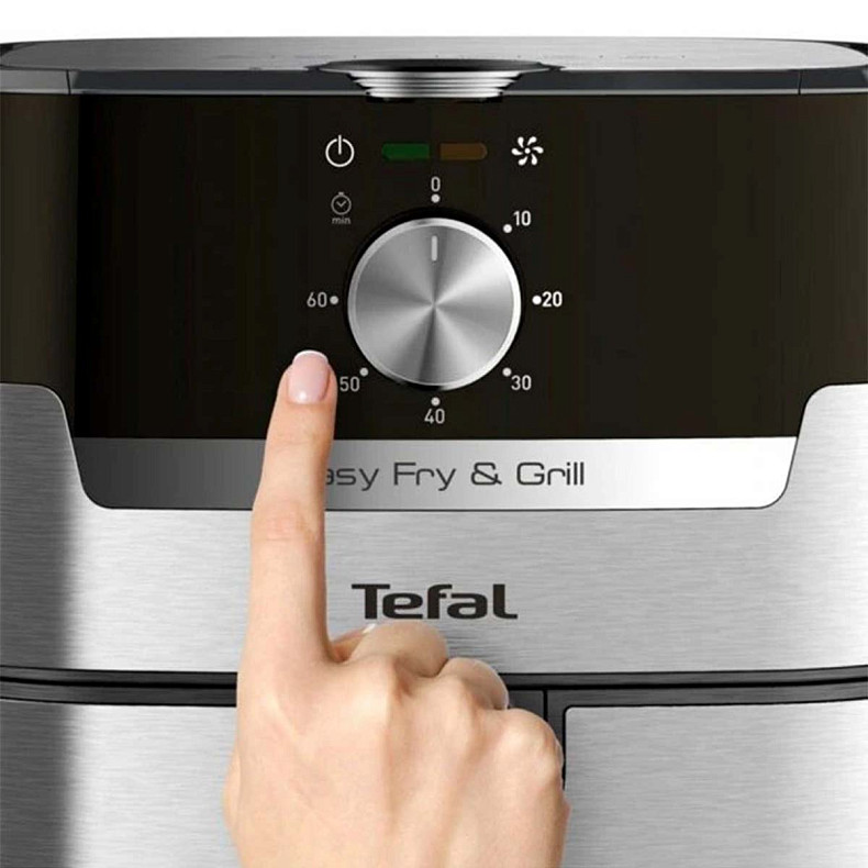 Мультипечь Tefal Easy Fry&Grill, 1550Вт, чаша-4,2л, механическое управление, от 80°C до 200°C, пластик,