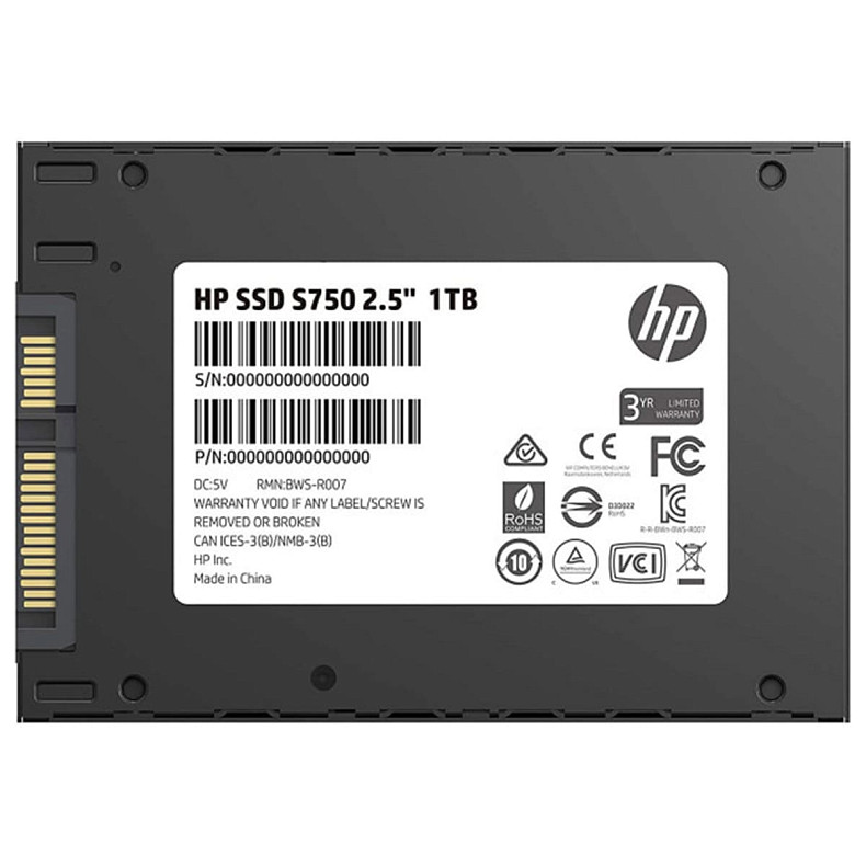 SSD накопичувач 1TB HP S750 SATA III 2.5" TLC (16L54AA)