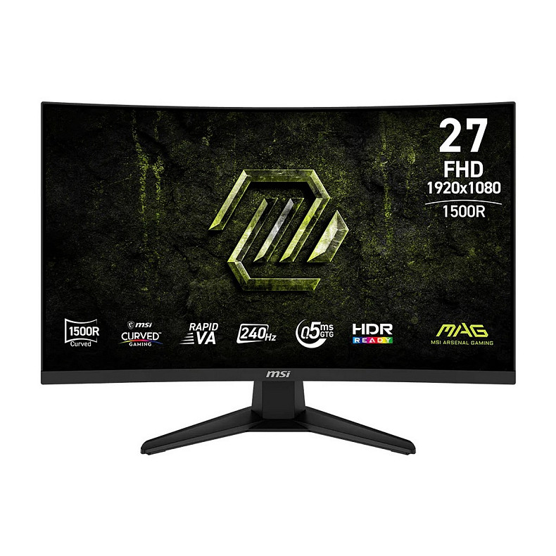 Монітор MSI 27" MAG 275CF-X24 2xHDMI, DP, Audio, VA, 240Hz, 0.5ms, sRGB 111%, CURVED, AdaptiveSync