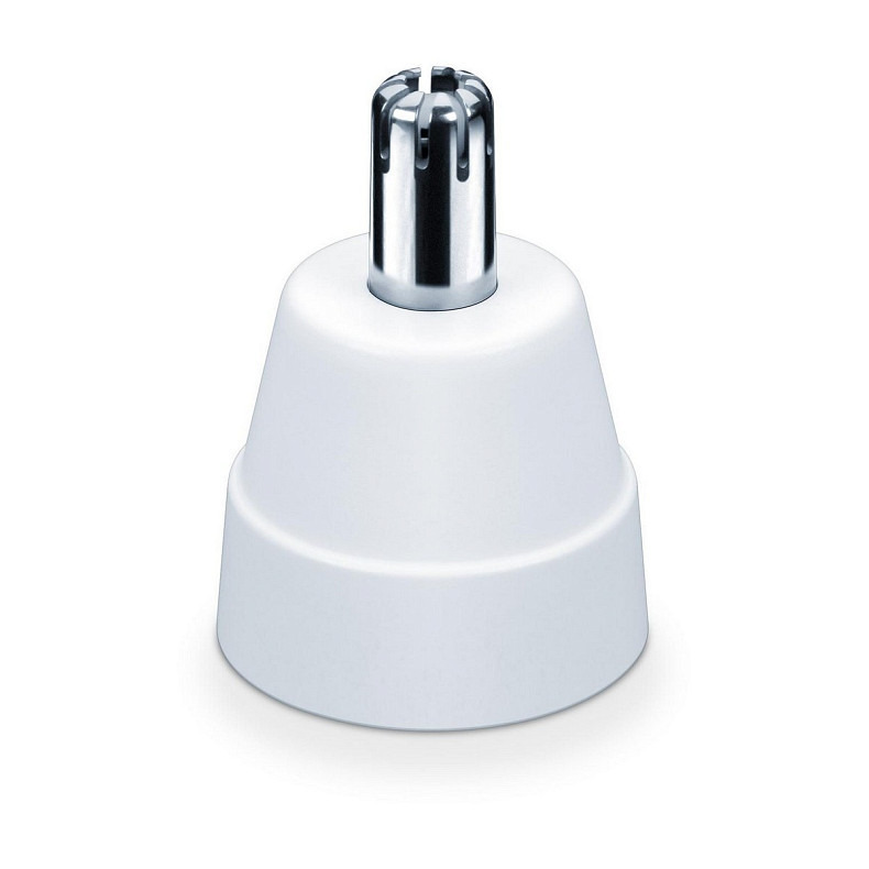 Тример Beurer для носа, вух та брів, жіночий, ААx1, насадок-2, сталь, біло-рожевий