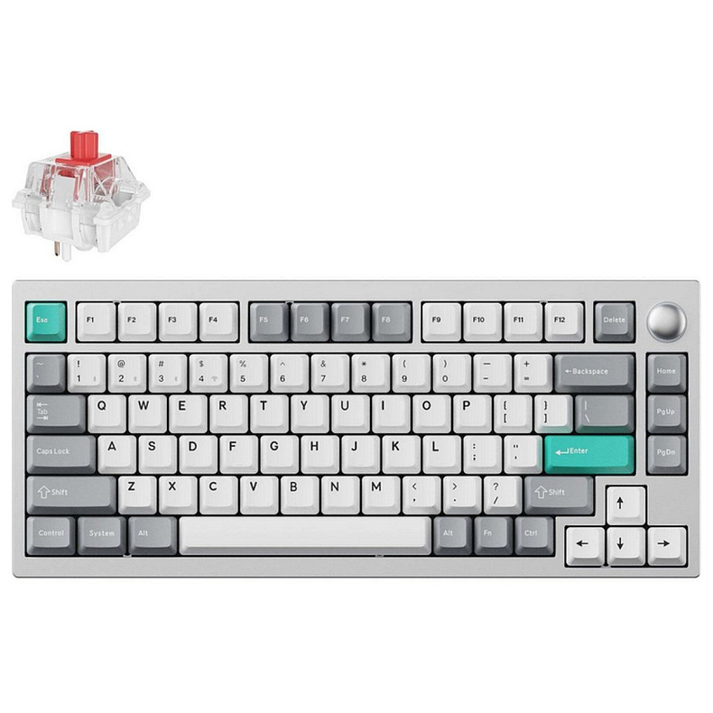 Клавиатура Lemokey P1 Pro 84Key, Keychron Super Red, QMK/VIA, Hot-Swap (P1P-X1-UA)