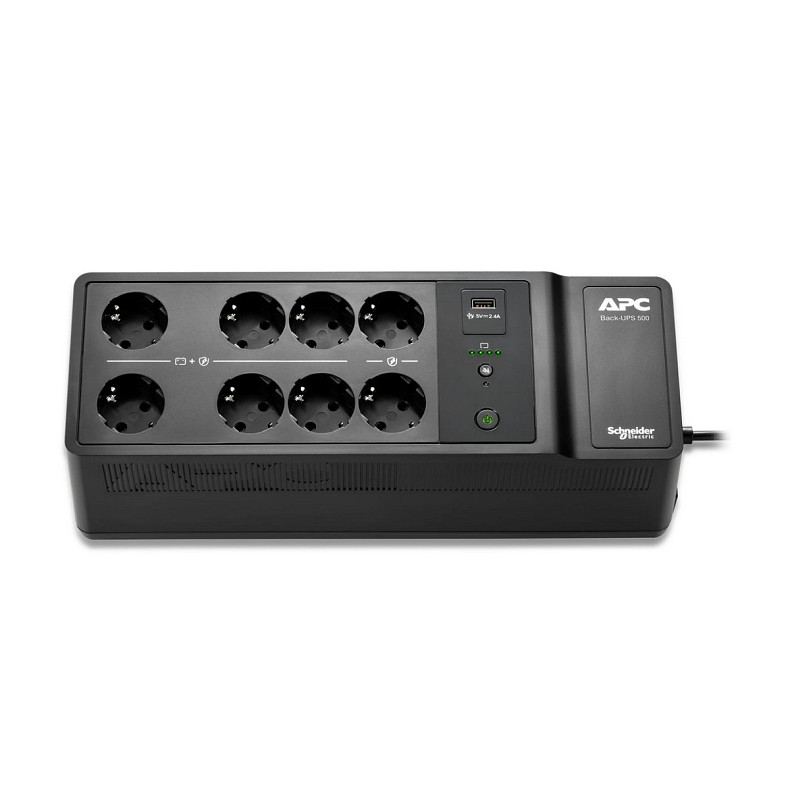 ДБЖ APC Back-UPS 550VA/300W, USB charging port, USB, 6+2 Schuko