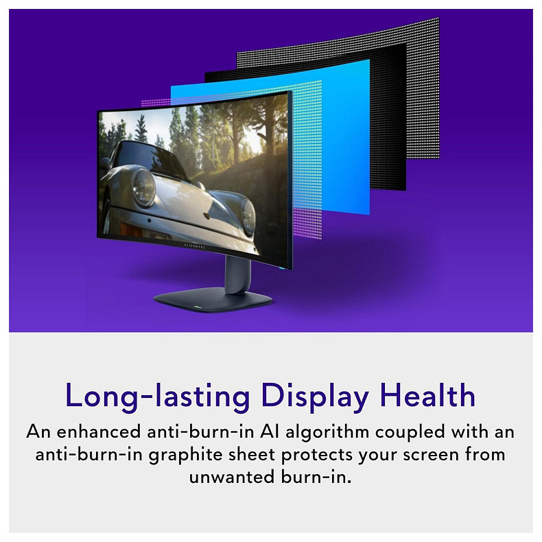 Монитор DELL 34" AW3425DW 2xHDMI, DP, USB, QD-OLED, 3440x1440, 21:9, 240Hz, 0.03ms, DCI-P3 99.3%, CU