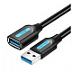 Подовжувач Vention USB - USB V 3.0 (M/F), 1 м, Black (CBHBF)