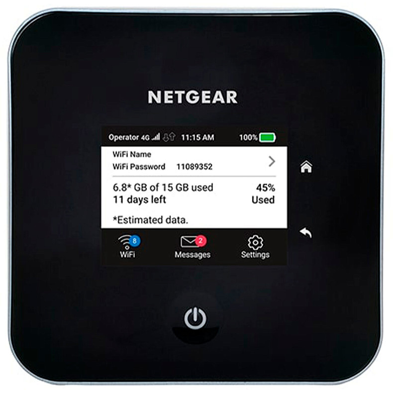 Wi-Fi Роутер NETGEAR MR2100 Nighthawk M2, 4G LTE, 2Gbps, 1xGE LAN/WAN, WiFi5, 1xUSB-C