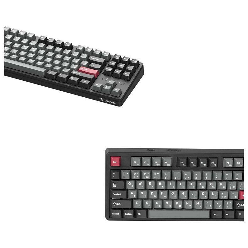 Клавиатура GamePro Asgard Ragnar Keychron Super Red Switch Black (MK285BK)