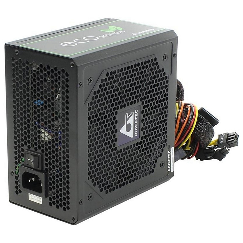 Блок питания Chieftec GPE-600S, ATX 2.3, APFC, 12cm fan, КПД 85%, RTL