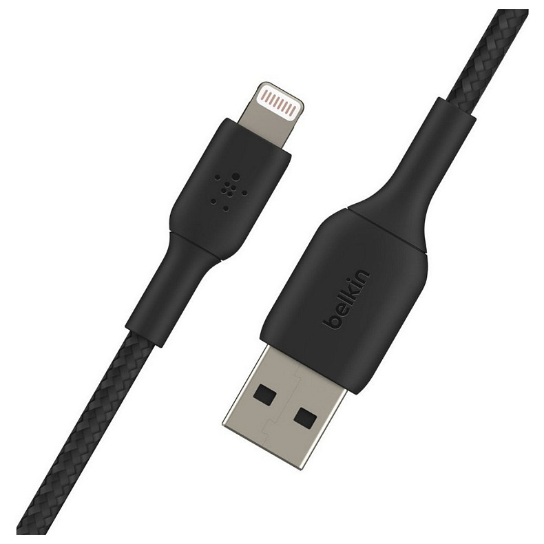 Кабель Belkin USB-A - Lightning, BRAIDED, 2m, black