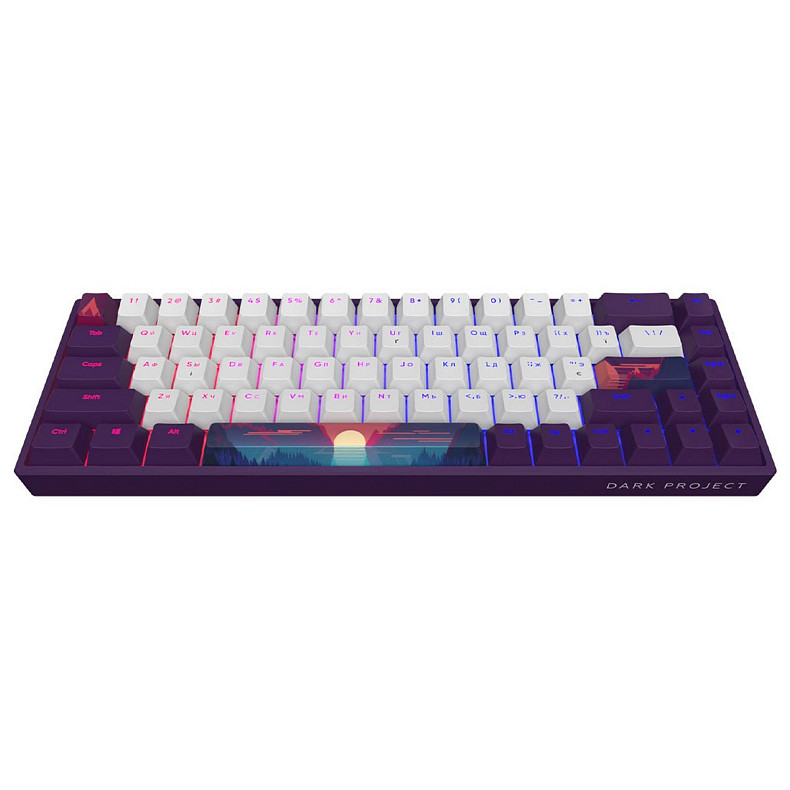 Клавиатура Dark Project Sunrise 68 ANSI RGB Violet/White (DPP68_GSH_SUNR_ANSI_UA)