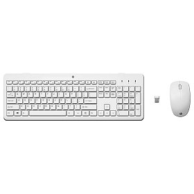 Комплект клавиатура + мышь НР 230 WL UKR white