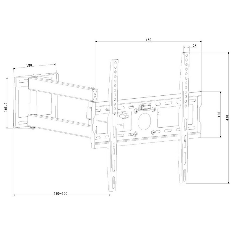 Кронштейн X-DIGITAL STEEL SA345 чорний