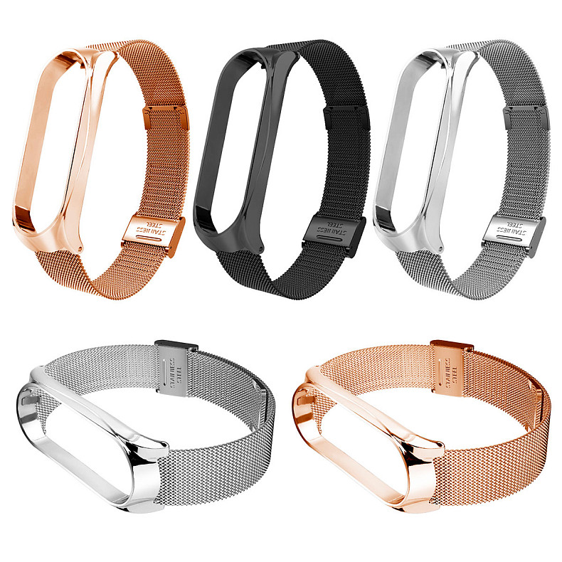 Ремінець BeCover Metal для Xiaomi Mi Smart Band 8 Gold (709359)