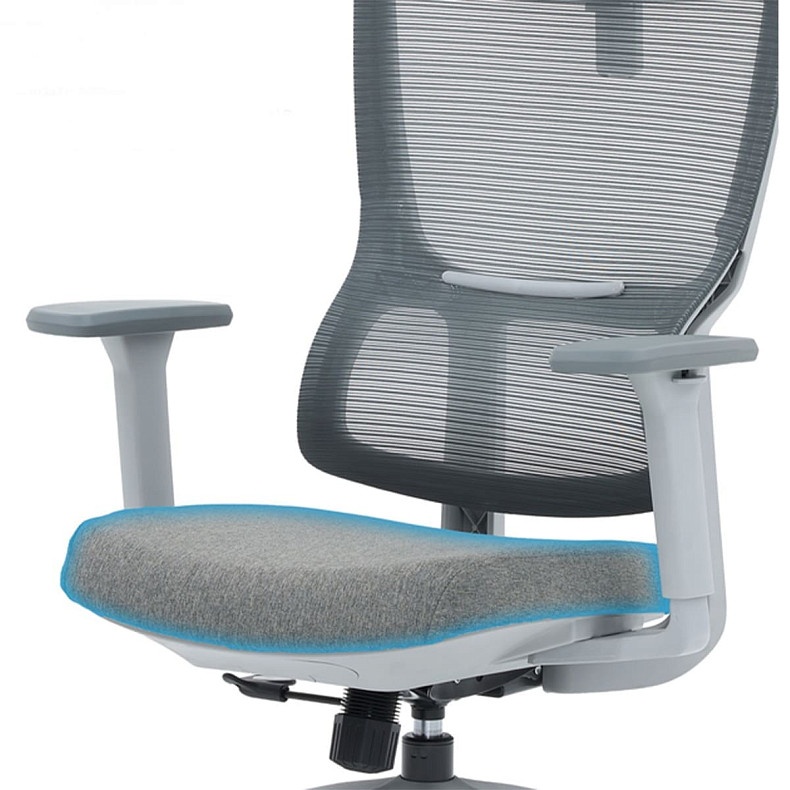 Крісло офісне OfficePro ElegantOC600-G-DG-DG