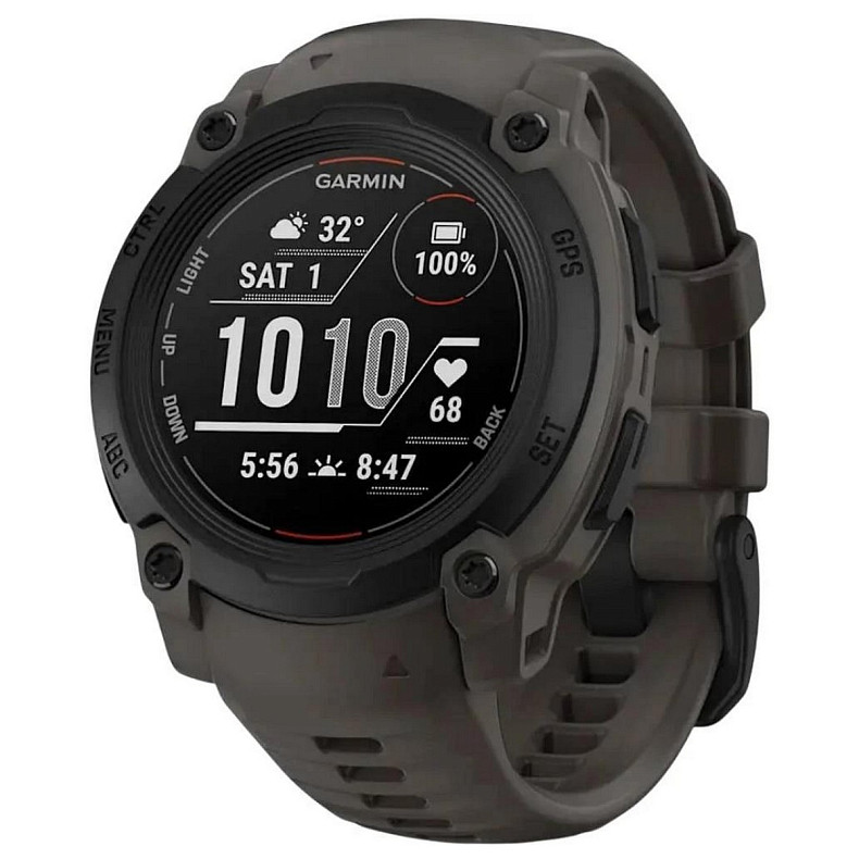 Смарт-часы Garmin Instinct E 40 mm Black with Charcoal Silicone Band (010-02932-13)