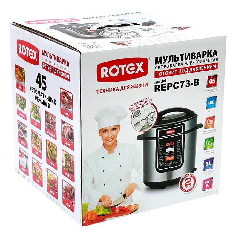 Мультиварка-скороварка Rotex REPC73-B