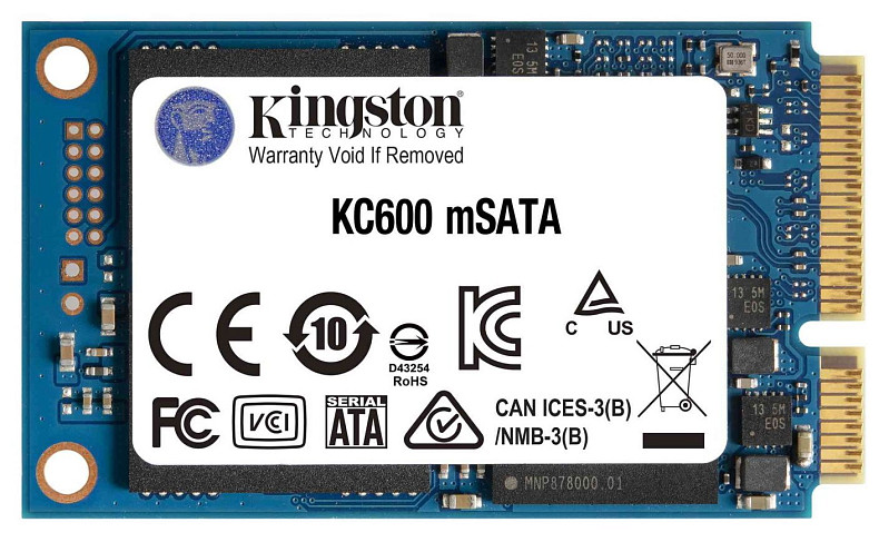 SSD диск Kingston KC600 512GB mSATA SATAIII 3D TLC (SKC600MS/512G)