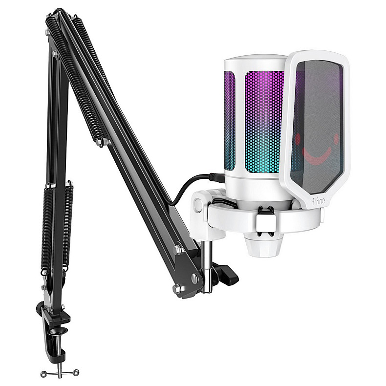 Микрофон конденсаторный Fifine A6TW USB White
