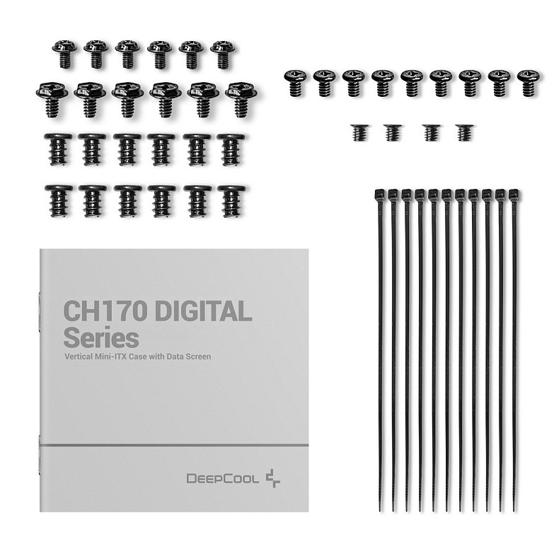 Корпус DeepCool CH170 Digital Black (R-CH170-BKNPI0D-G-1) без БП