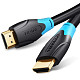 Кабель Vention HDMI M - M, 10.0 м, V1.4, 4K/HD 60Гц, PVC type, чорний,
